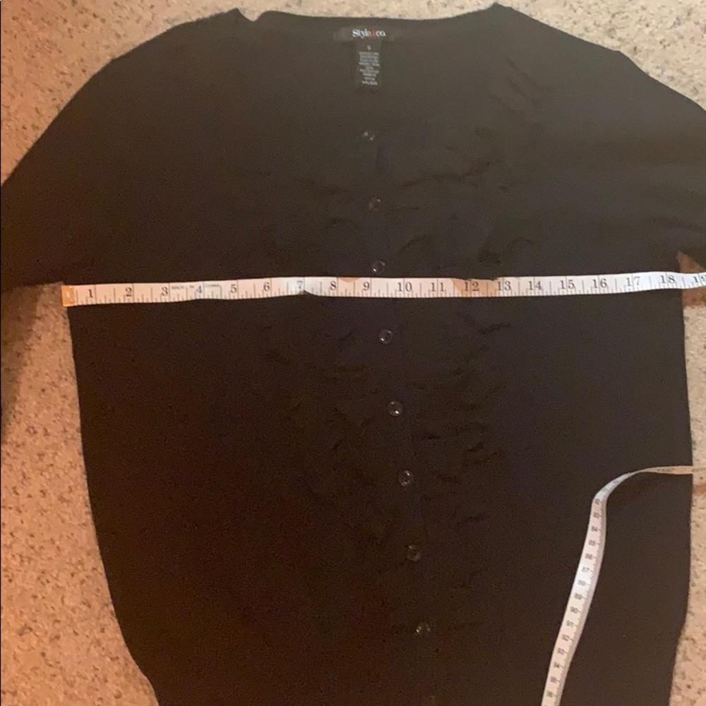Women’s black frill front cardigan